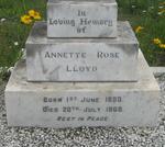 LLOYD Annette Rose 1880-1968