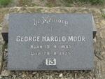 MOOR George Harold 1885-1975