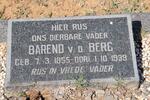 BERG Barend, van den 1855-1939