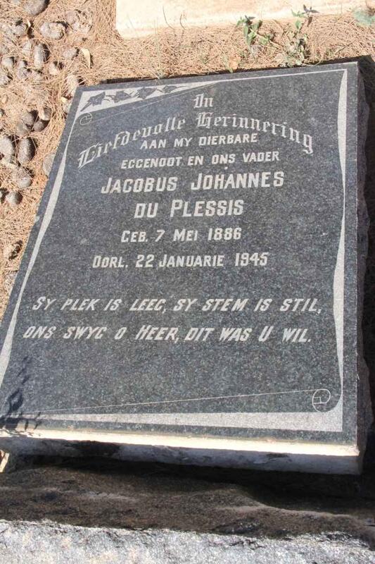 PLESSIS Jacobus Johannes, du 1886-1945