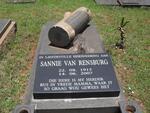 RENSBURG Sannie, van 1915-2007 :: Unreadable