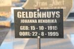 GELDENHUYS Johanna Hendrika1915-1995