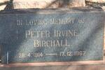 BIRCHALL Peter Irvine 1914-1967