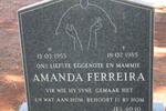 FERREIRA Amanda 1953-1985