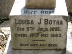 BOTHA Louisa J. 1881-1883