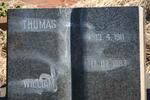 SMITH Thomas William 1911-1983 & Frederika Elizabeth nee SMIT 1915-1979