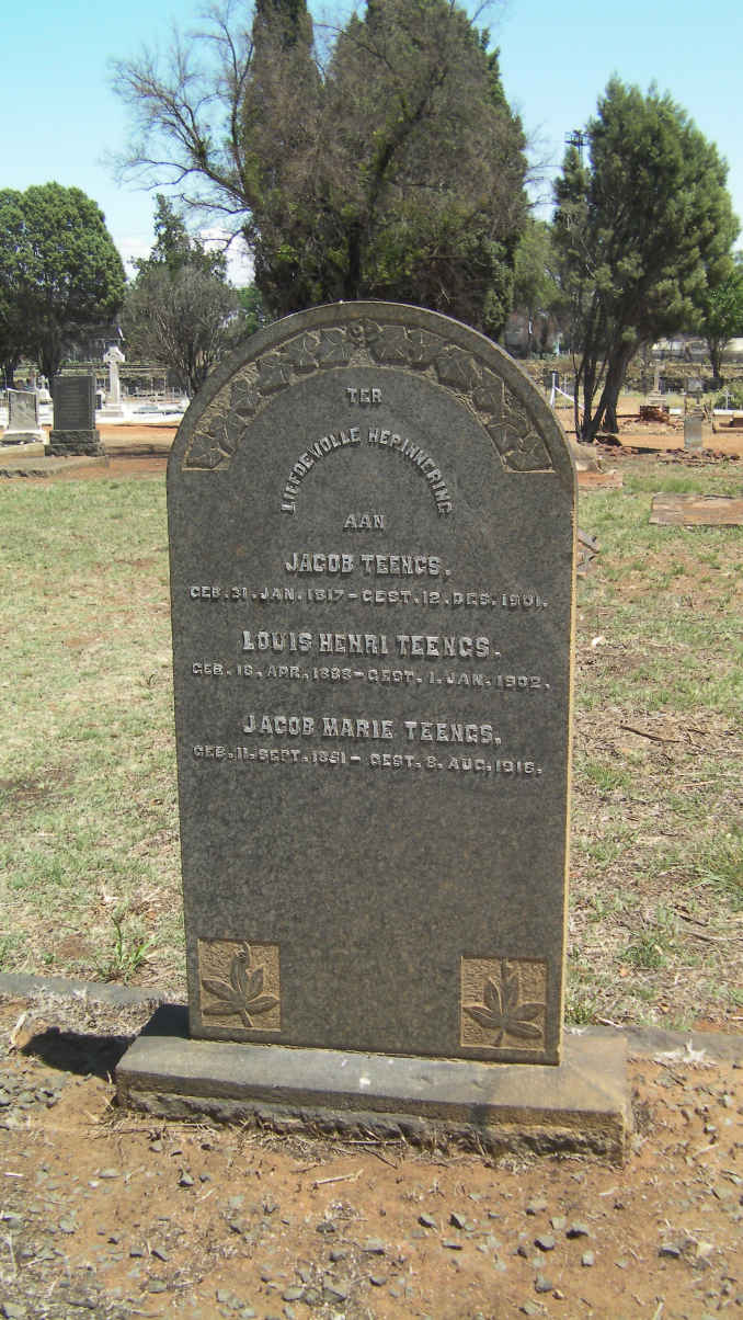 TEENGS Jacob 1817-1901 :: TEENGS Louis Henri -1902 :: TEENGS Jacob Marie -1916