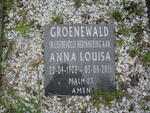 GROENEWALD Anna Louisa 1908-2011
