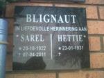 BLIGNAUT Sarel 1922-2011 & Hettie 1931-