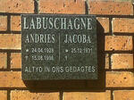 LABUSCHAGNE Andries 1928-1996 & Jacoba 1931-