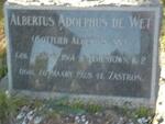 WET Albertus Adolphus, de 1861-1928