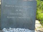 WET Martha Louisa Johanna, de 1888-1900