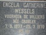 WESSELS Engela Catherine previously DE VILLIERS nee GROBLER 1877-1970