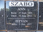 SZABO Istvan 1937- & Ann 1935-2012