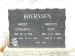 BOERSSEN Gerhardus 1878-1924 & Susie 1890-1972