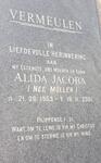 VERMEULEN Alida Jacoba nee MÖLLER 1953-2001