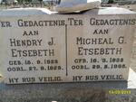ETSEBETH Hendry J. 1923-1923 ::  ETSEBETH Micheal G. 1938-1938