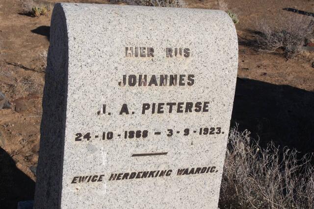 PIETERSE Johannes J.A. 1868-1923