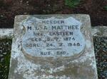 MATTHEE M.C.A. nee EKSTEEN 1874-1948