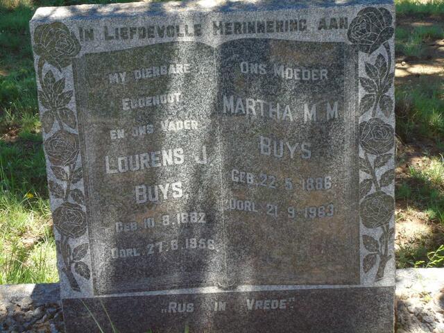 BUYS Lourence J. 1882-1956 & Martha M.M. 1886-1963