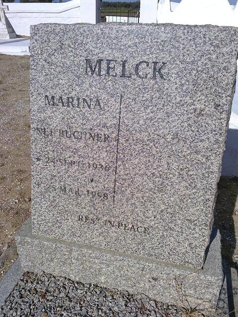 MELCK Marina nee BUCHNER 1936-1998