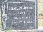 KRIEL Cornelius Jacobus 1958-1958