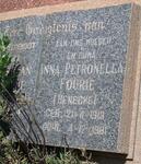FOURIE Anna Petronella nee BENECKE 1919-1981