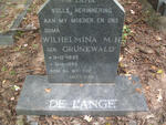 LANGE Wilhelmina M.H., de nee GRUNEWALD 1899-1990
