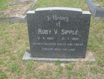 SIPPLE Ruby V. 1902-1980