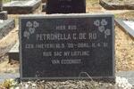 RU Petronella C., de nee MEYER 1909-1961