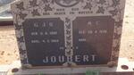JOUBERT G.J.H. 1892-1969 & M.C. 1896-