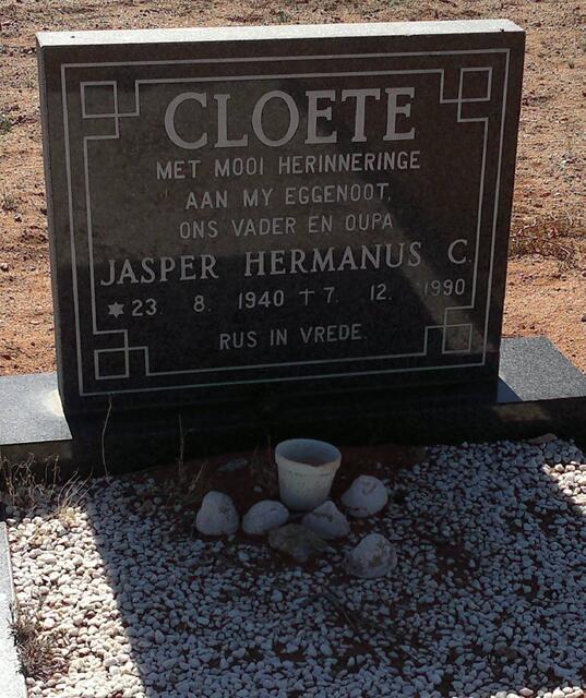 CLOETE Jasper Hermanus C. 1940-1990