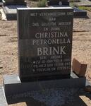 BRINK Christina Petronella nee JACOBS 1901-1982