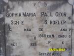 SCHOELER Paul Georg 1848-1937 & Sophia Maria PIENAAR 1850-1926