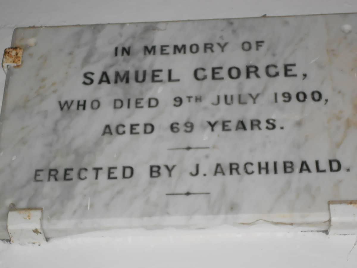 GEORGE Samuel -1900