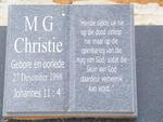 CHRISTIE M.G. 1998-1998