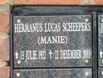 SCHEEPERS Hermanus Lucas 1922-2011