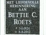 ROETS Bettie C. 1924-2012