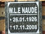 NAUDÉ W.L.E. 1926-2008