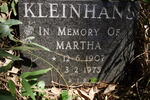 KLEINHANS Martha 1907-1975