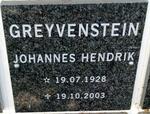 GREYVENSTEIN Johannes Hendrik 1928-2003