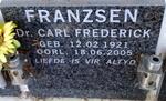 FRANZSEN Carl Frederick 1921-2005