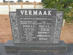 VERMAAK Peet J.B. 1917-2007 & Annie A.E. 1925-1996