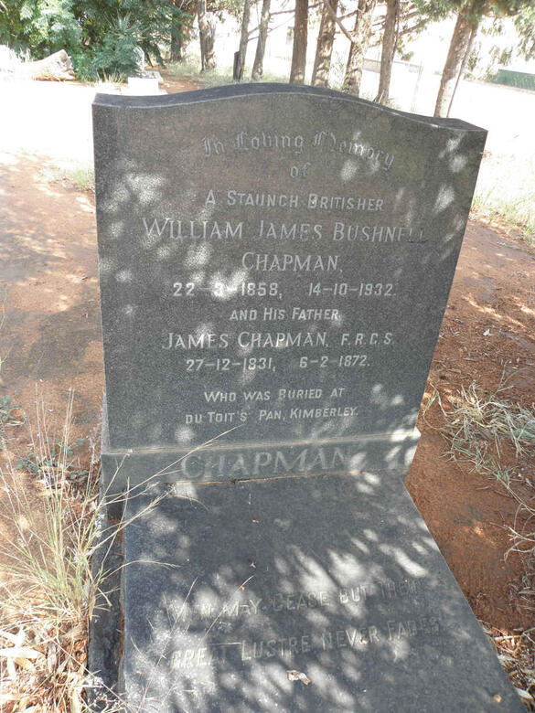 CHAPMAN William James Bushnell 1858-1932 :: CHAPMAN James 1831-1872