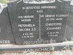 LABUSCHAGNE Christoffel Johannes 1916-1981 & Pieternella Jacoba J.S. 1918-1992