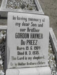 PREEZ Gordon Havner, du 1904-1935