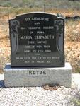 KOTZÉ Maria Elizabeth nee SMITH 1909-1990