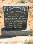 WESTHUIZEN Louwrence Petrus, van der 1895-1972