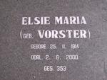 BOSHOFF Elsie Maria neé VORSTER 1914-2000