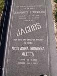 JACOBS Johannes Lodewicus 1916-1990 & Nicolasina Susanna Aletta 1921-1993